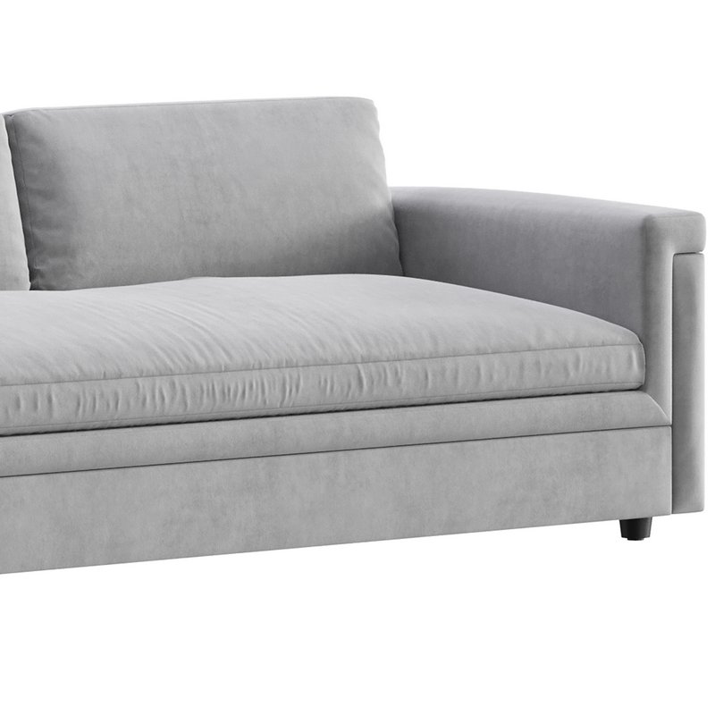 CEVA LIGHT BLUE PERFORMANCE VELVET SLEEPER SOFA - Image 8