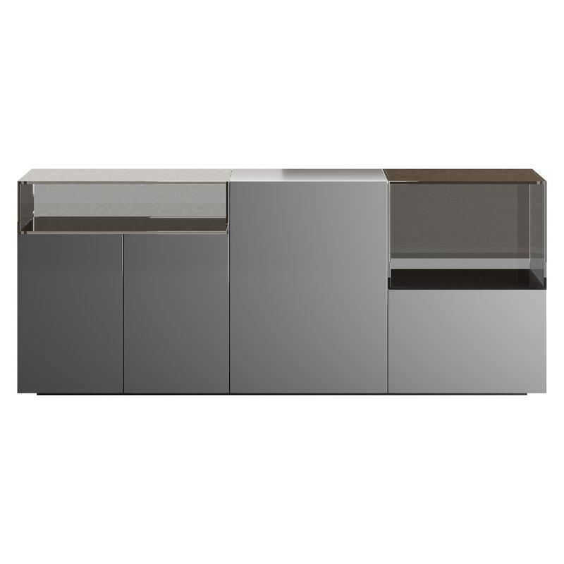 Black glass sideboard - Image 7