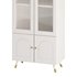 Cabinet Included White Closed Back Wooden Standard Bookcase 3 - Thumbnail 7