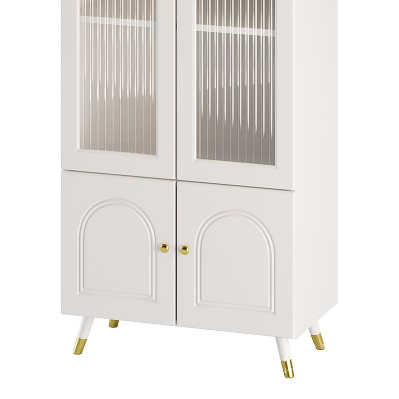 Cabinet Included White Closed Back Wooden Standard Bookcase 3 - Image 7