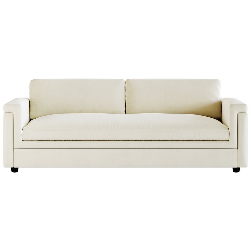 CEVA LIGHT BLUE PERFORMANCE VELVET SLEEPER SOFA - Image 7