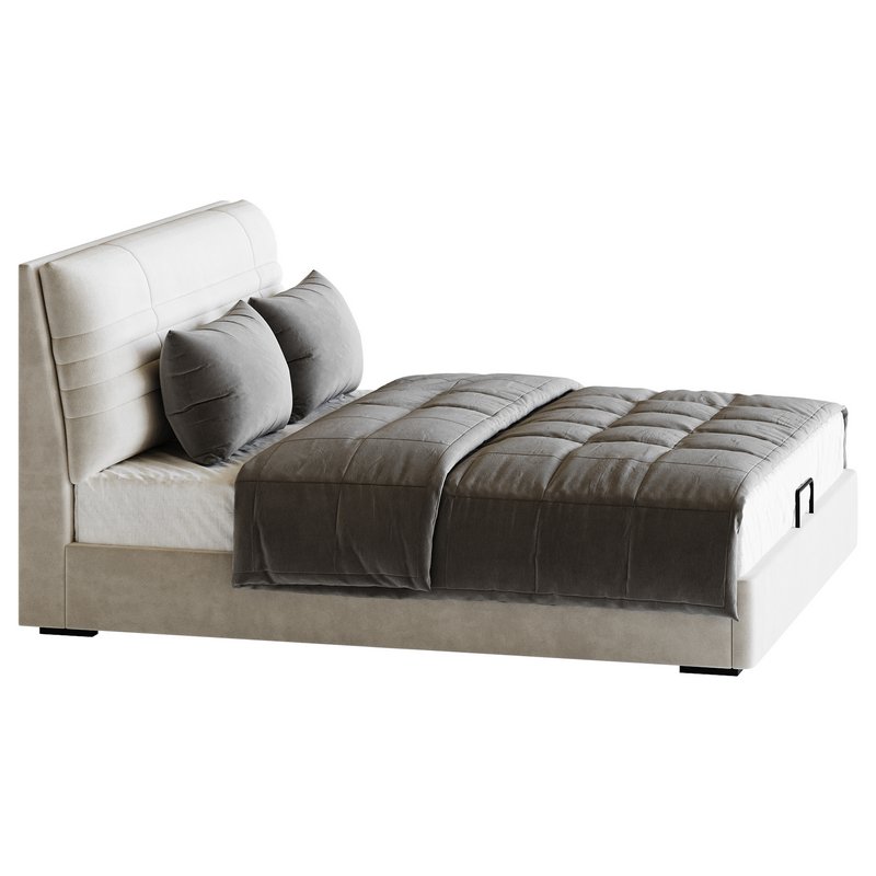 Beige Upholstered Modern Headboard - Image 8