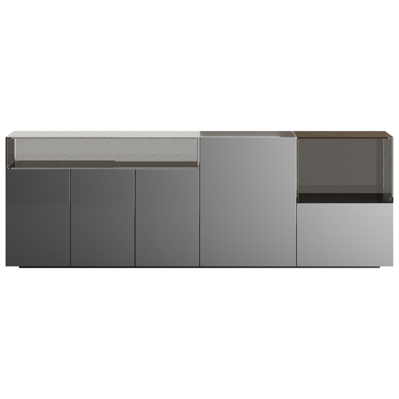 Black glass sideboard - Image 9