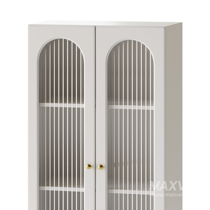 Cabinet Included White Closed Back Wooden Standard Bookcase 2 - Image 9