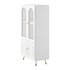 Cabinet Included White Closed Back Wooden Standard Bookcase - Thumbnail 9