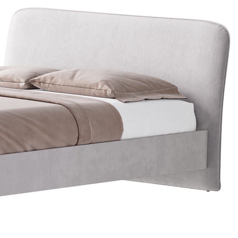 CAMERANO CREAM UPHOLSTERED QUEEN SLEIGH BED - Image 9
