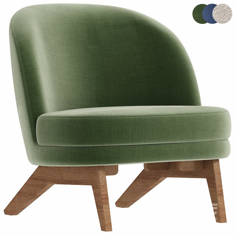 Armchair Pile Velhat Olive - Image 3