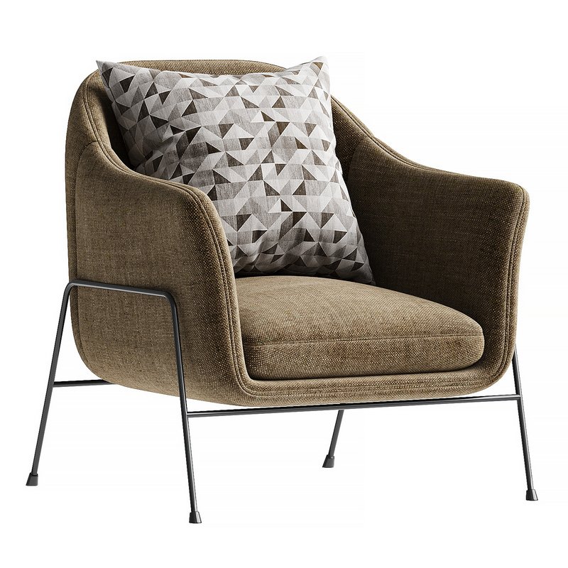 Armchair Wiley Ivory - Image 1