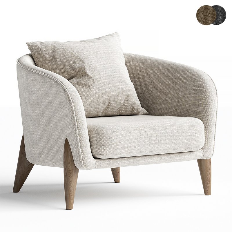 Armchair West Elm Delray - Image 2