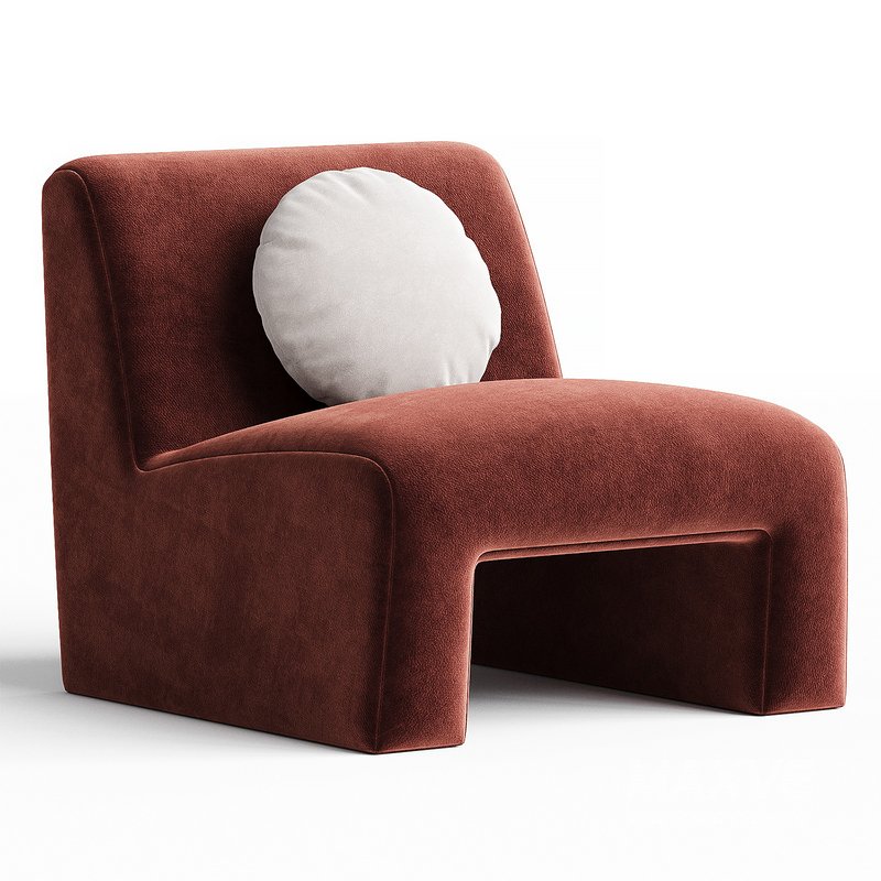 Armchair CB2 Dario Green - Image 3