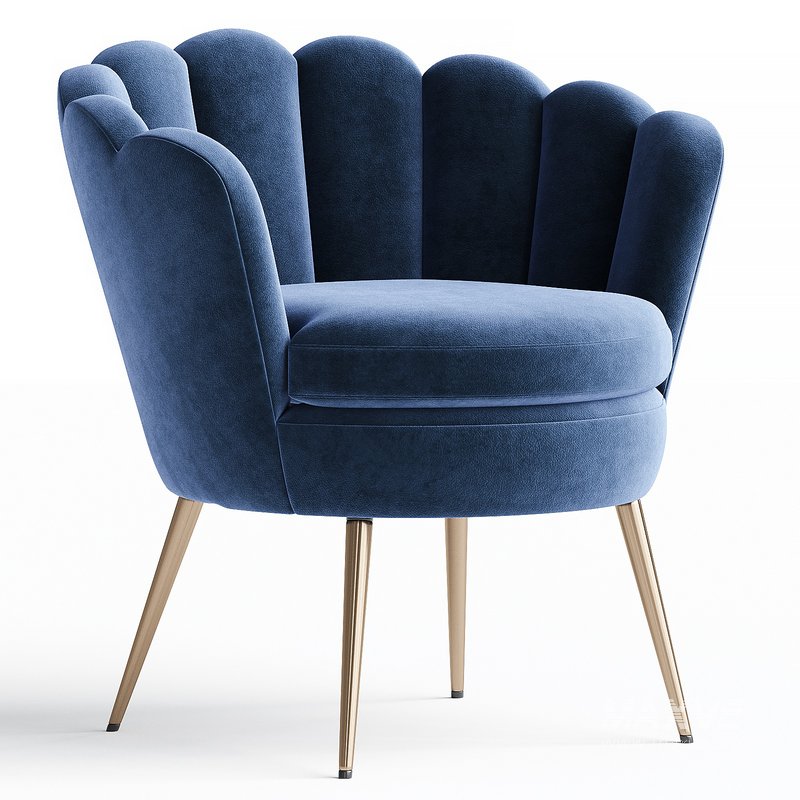 Easy chair Perla Green Velvet - Image 2