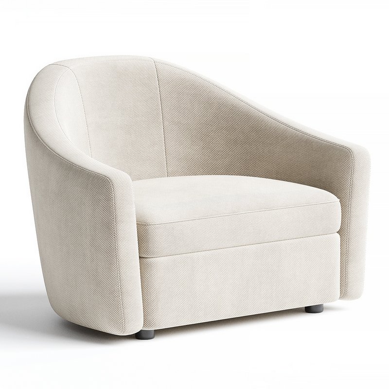 Barrel Lounge Chair - Image 1