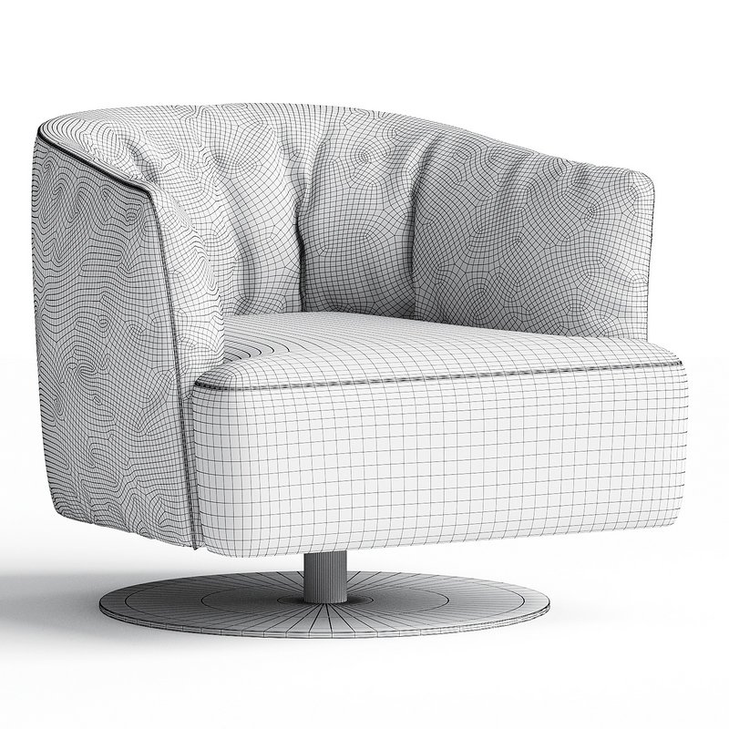 DIGA Swivel armchair By NICOLINE - Image 2