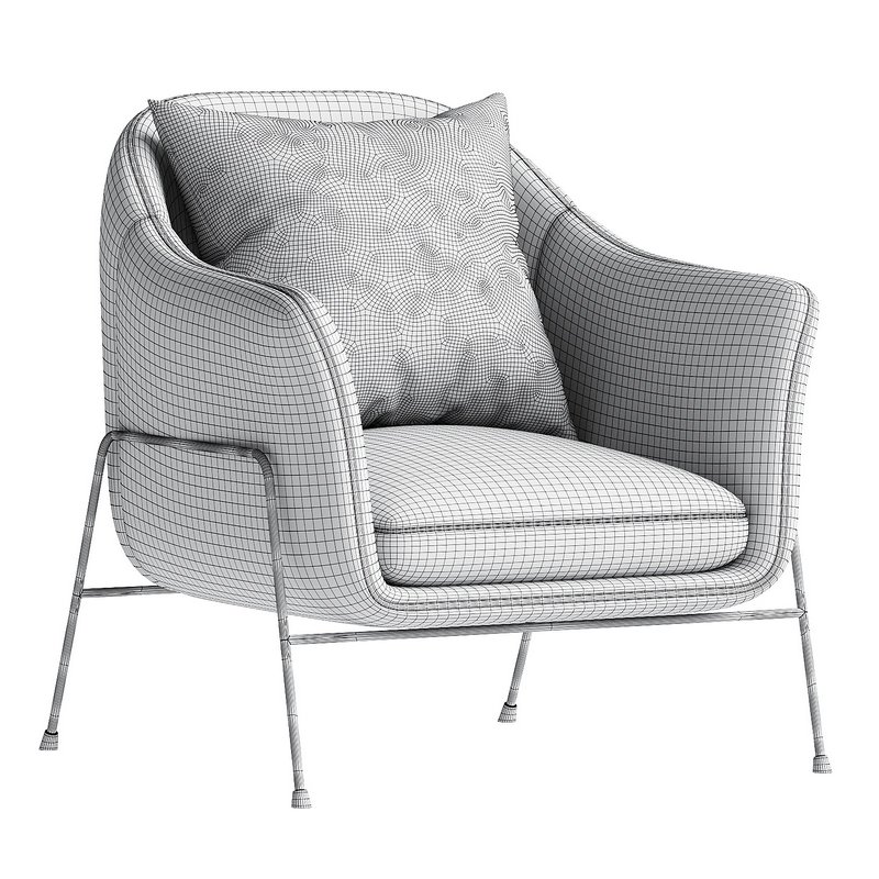 Armchair Wiley Ivory - Image 3