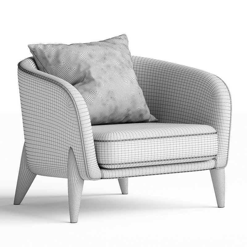 Armchair West Elm Delray - Image 3