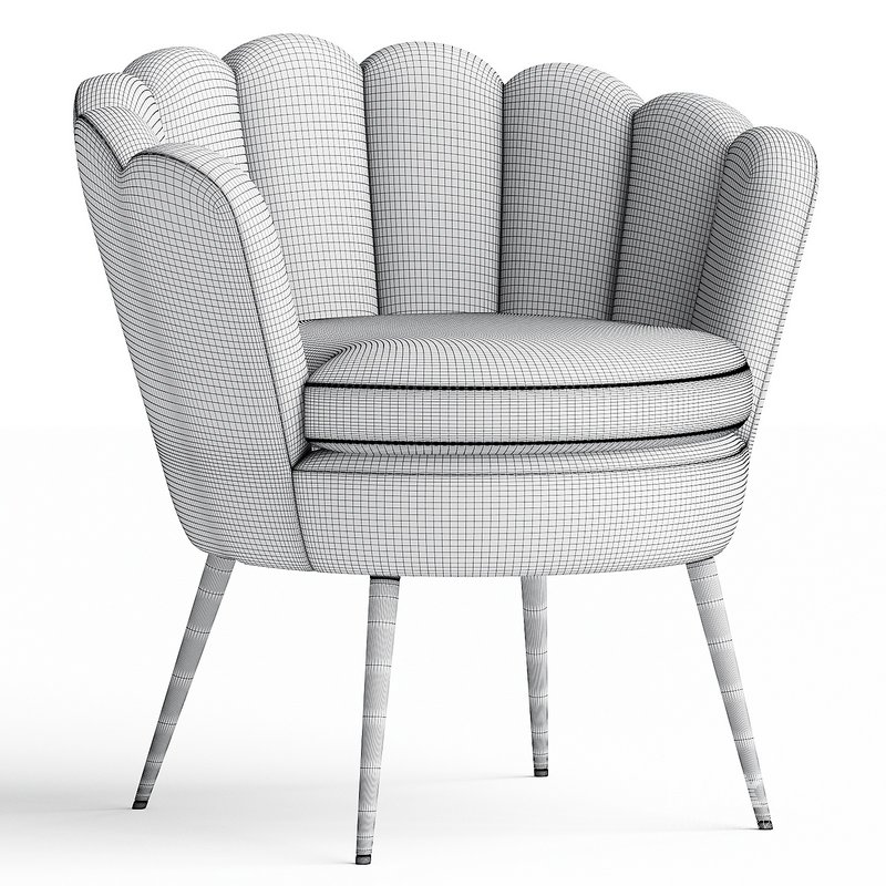 Easy chair Perla Green Velvet - Image 4