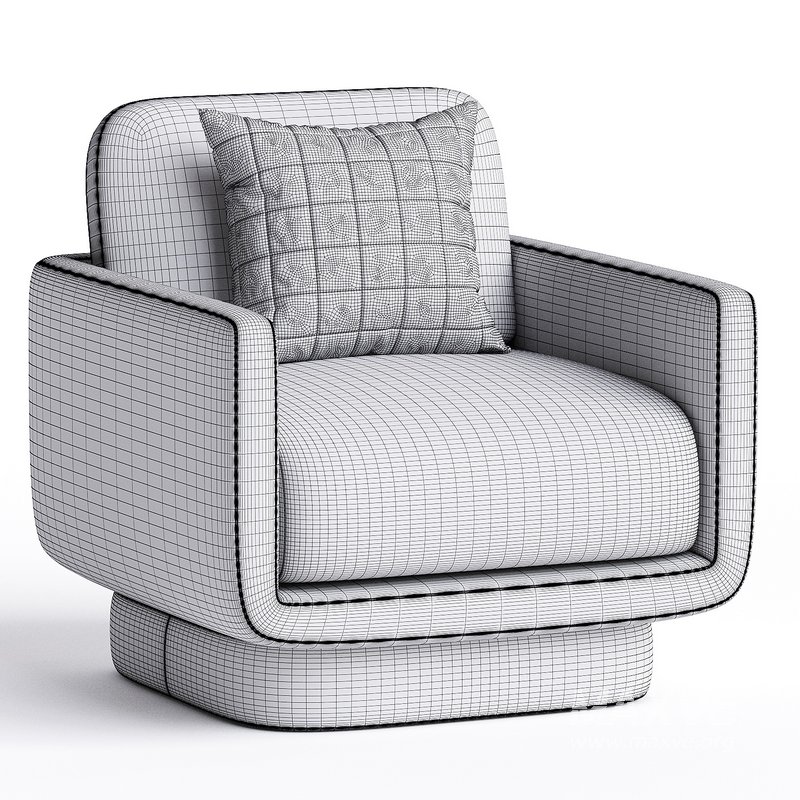 Armchair Gallotti&Radice Lilas - Image 4