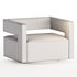 Booth Performance Velvet Swivel Armchair - Thumbnail 4