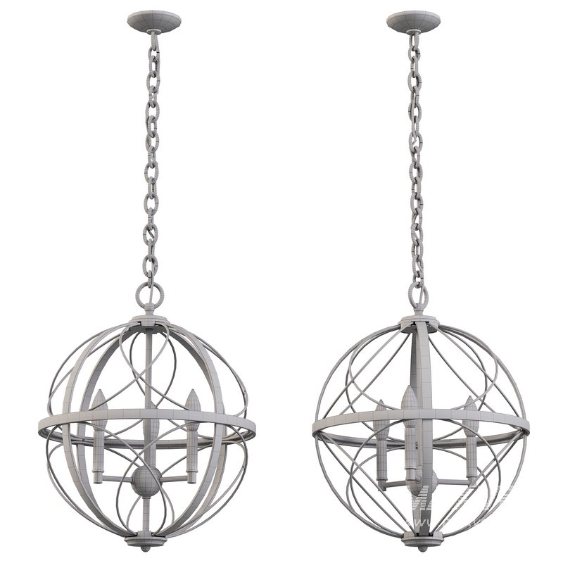 Brandywine Silver Ridge Three Light Pendant - Image 4