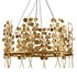 Golden Eucalyptus Round Chandelier - Thumbnail 2