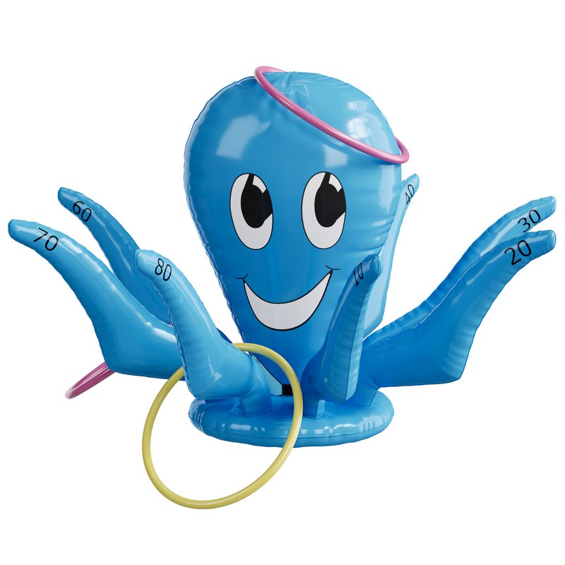 Inflatable Smiling Octopus Ring Toss Game - Image 2