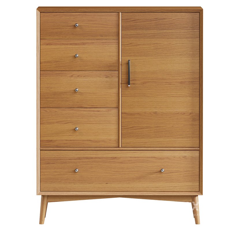 CHIFFOROBE MID-CENTURY IN RETRO STYLE - Image 2