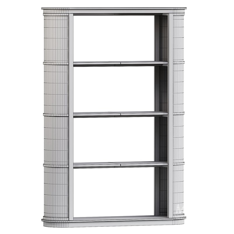 Curved Cane Bookcase - Image 2