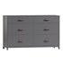 Chest of drawers Crate & Barrel Parke Charcoal - Thumbnail 3