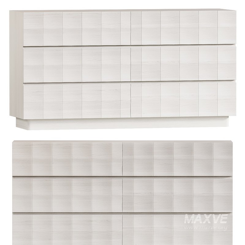 Dresser West Elm Luisa Carved 6-Drawer - Image 1