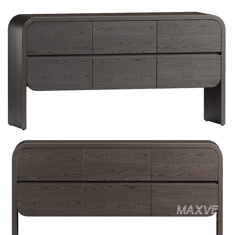 Cortez Charcoal Floating Dresser by Leanne Ford - Image 1