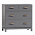 Bedside Table Parke Charcoal Wood with Drawer - Thumbnail 3