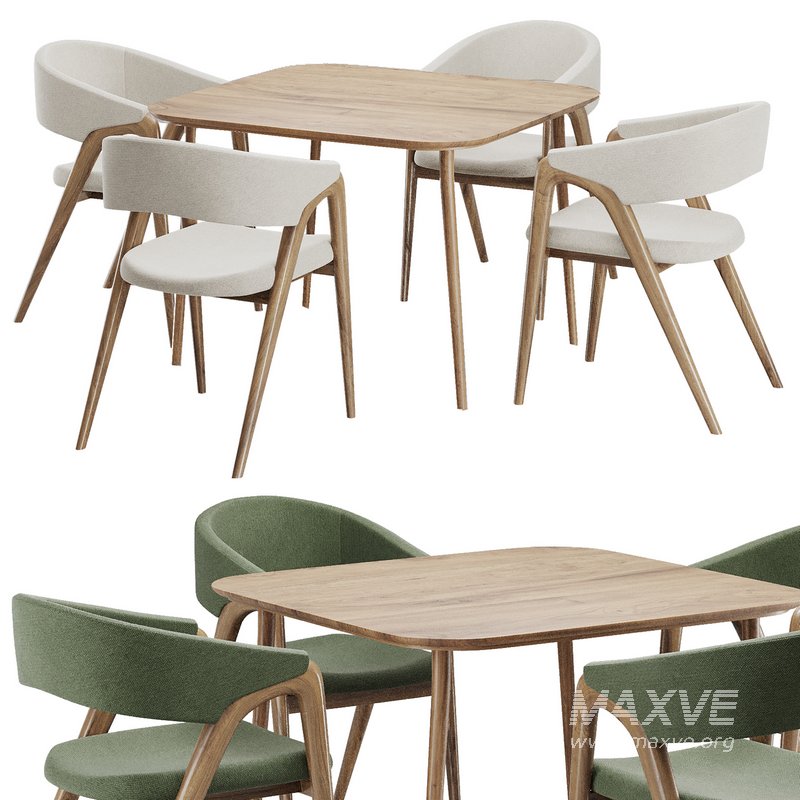 Dinning chair and table85 - Image 1