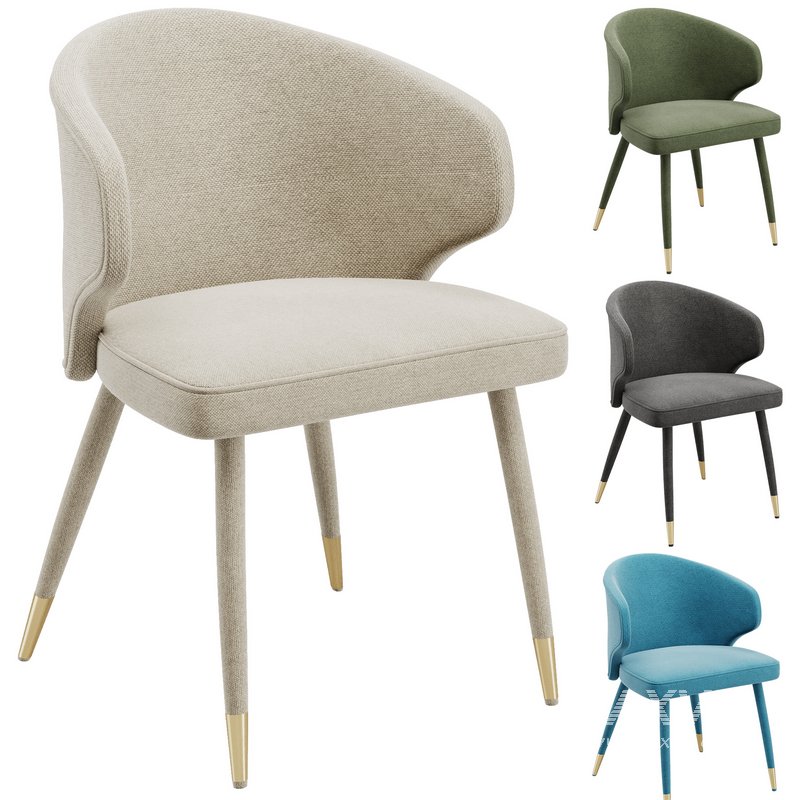 Sumiko Velvet Upholstered Dining Chair - Image 1