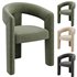 Dalpat Velvet Iron Arm Chair - Thumbnail 2