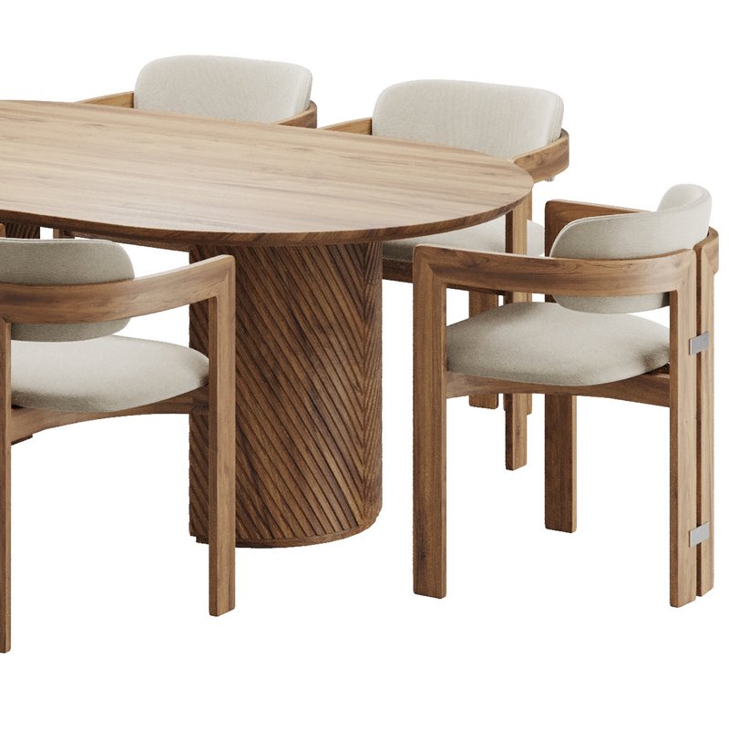 Dinning chair and table80 - Image 3