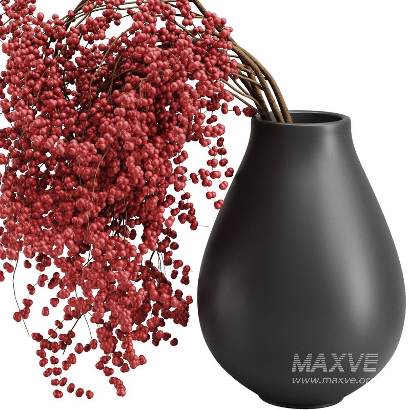 Red Fruit dry Branches Bouquet38 - Image 4