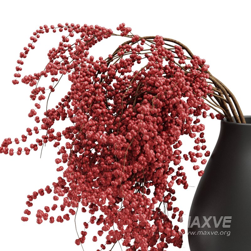 Red Fruit dry Branches Bouquet38 - Image 3