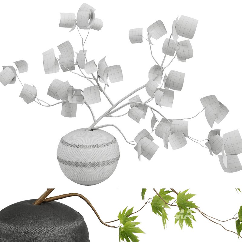 Green Leaf Branches Bouquet40 - Image 2