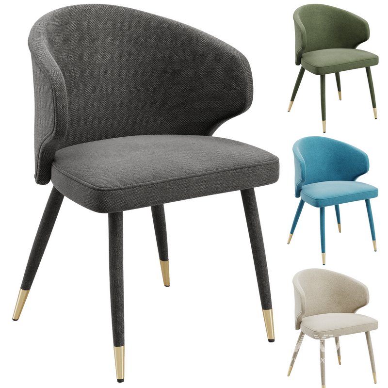 Sumiko Velvet Upholstered Dining Chair - Image 2