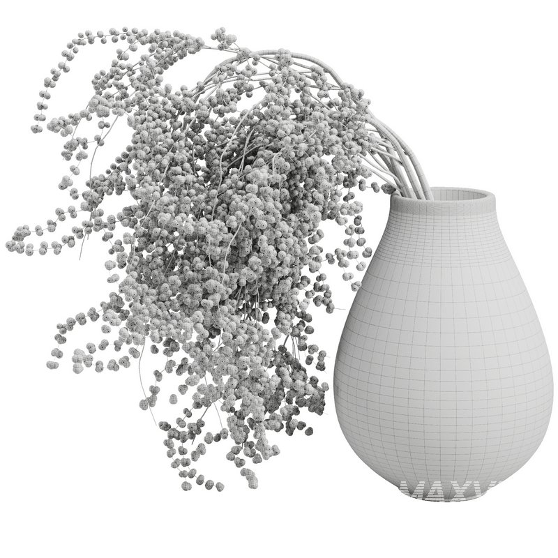 Red Fruit dry Branches Bouquet38 - Image 2