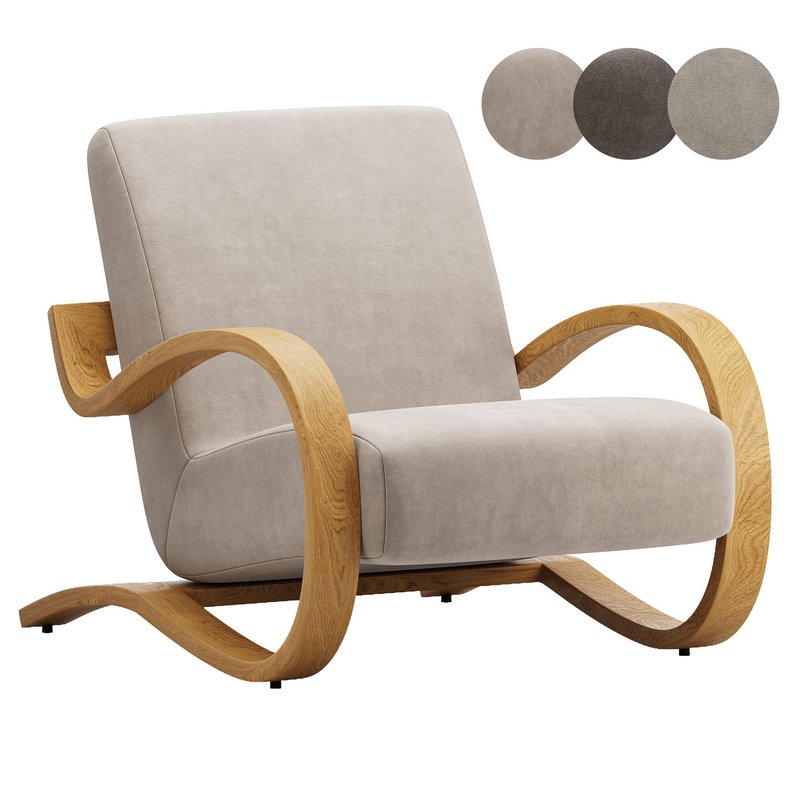 Herbin Leather Lounge Chair - Image 1