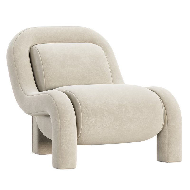 Ellis Chair, Mohair Pewter - Image 4