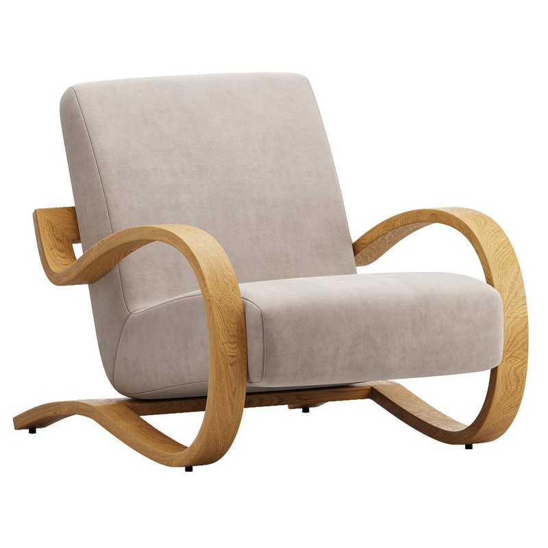 Herbin Leather Lounge Chair - Image 4