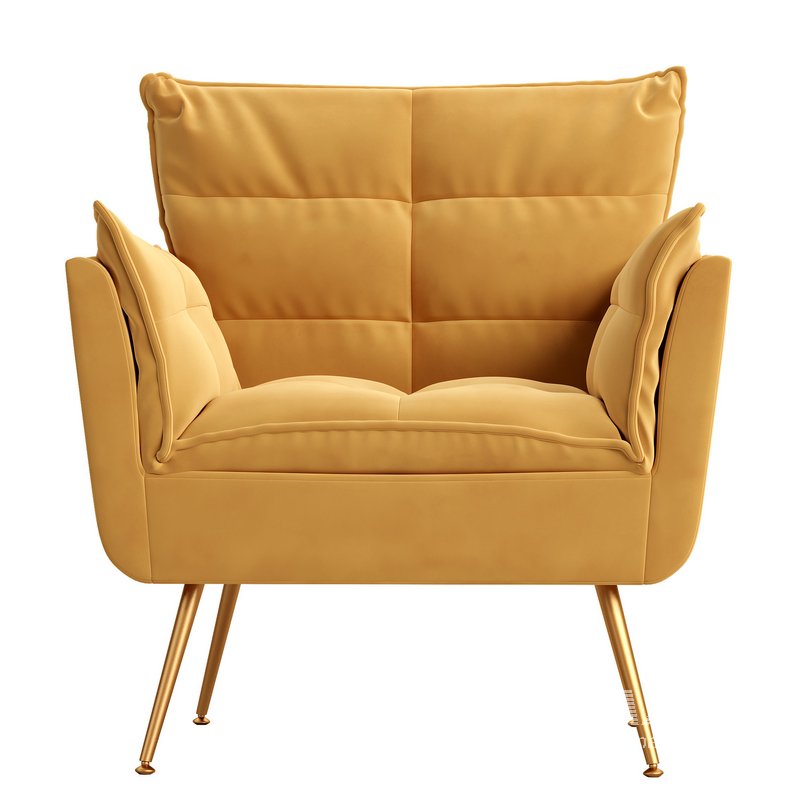 Contemporary Velvet Armchair - Image 2