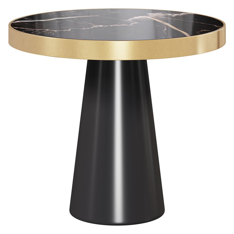 BLACK AND GOLD SIDE TABLE By Opulentdecorsa - Image 2