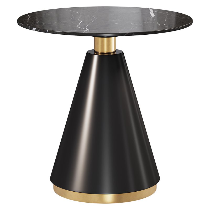 Colmore Esstisch Marmorlook Gold Table - Image 2