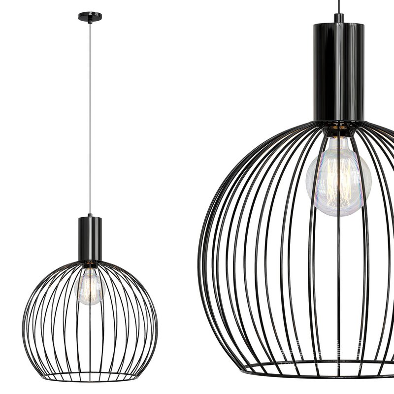 STEEL ROD GLOBE PENDANT by Lightingstyles - Image 2