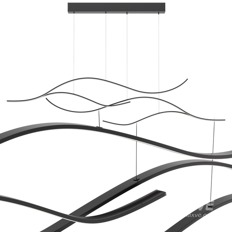 Creative Modern LED Abstract Chandelier by Zenqdesigns - Image 1