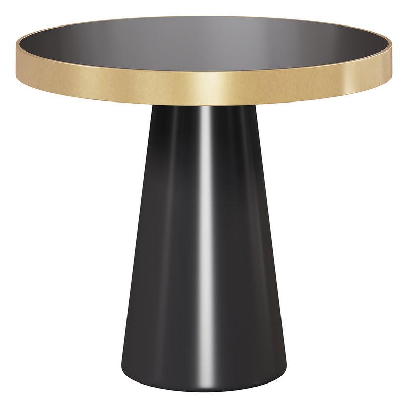 BLACK AND GOLD SIDE TABLE By Opulentdecorsa - Image 1