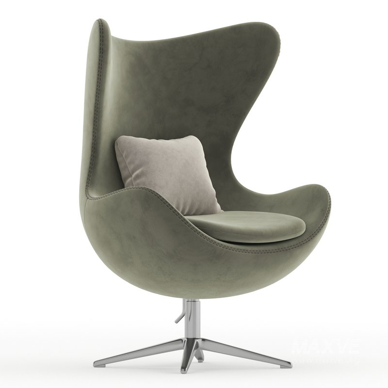 Armchair Arne Jacobsen Style Egg Chair - Image 2